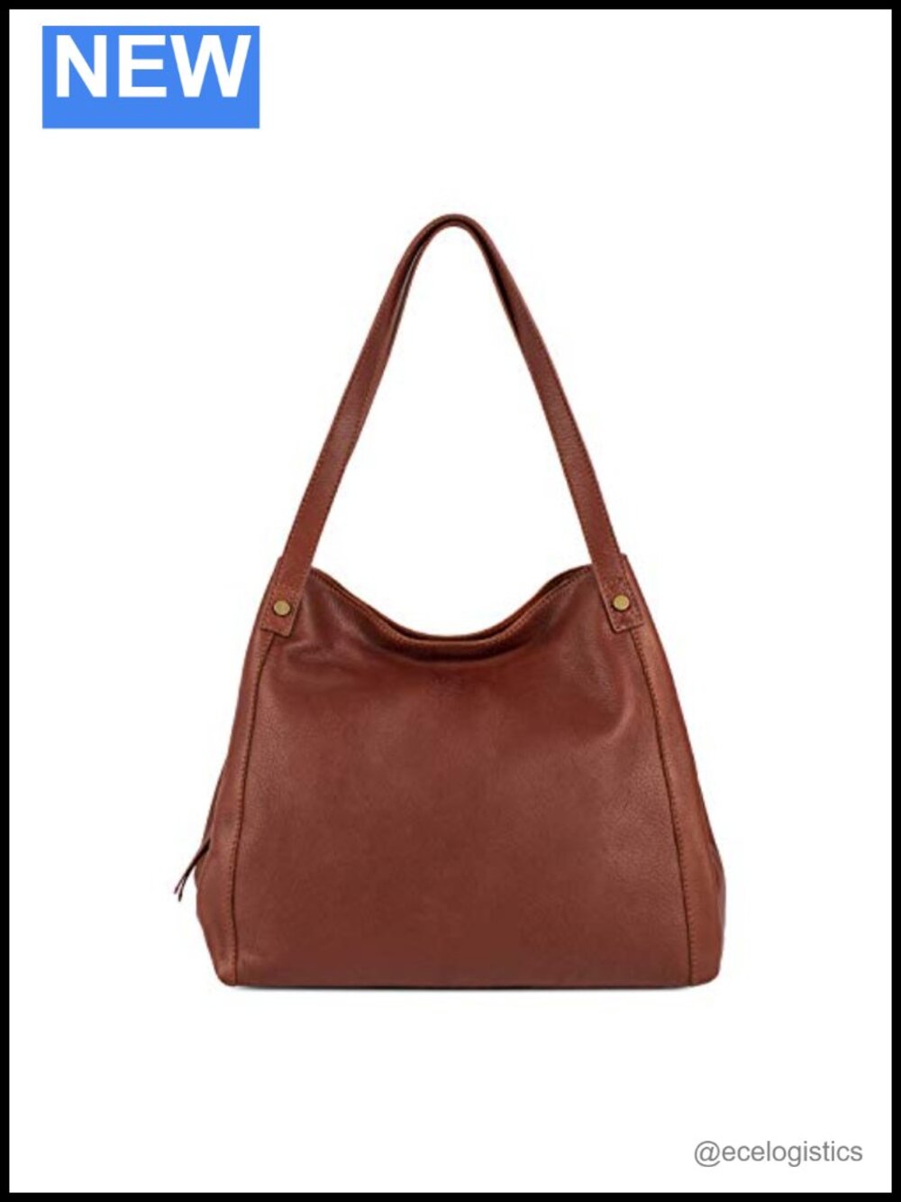 Genuine Leather Tote Bag Women's Shopper Handbag Work Shoulder Purse